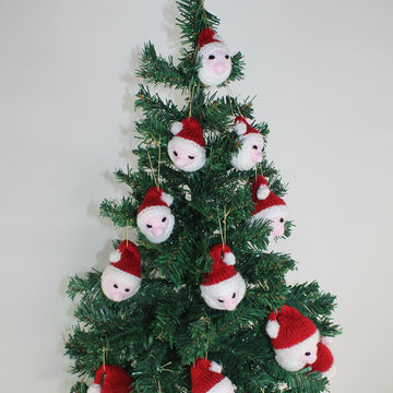 Santa Head Christmas Tree Baubles