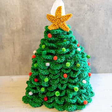 Christmas Tree Tissue Box Cover