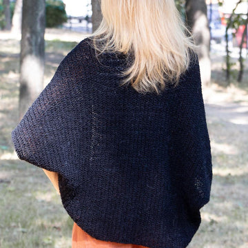 Knitting Pattern Seed Stitch Cocoon Cardigan
