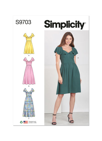 Simplicity Misses' Dresses S9703 - Sewing Pattern