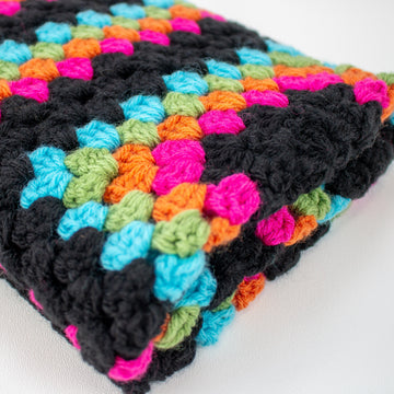Sally Infinity Granny Square Crochet Blanket