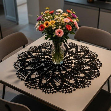 Crochet round doily Pdf + Video Tutorial