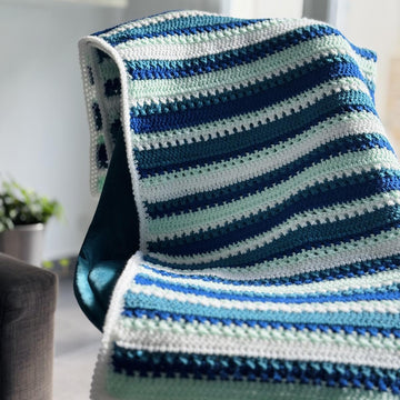 Striped Crochet Blanket