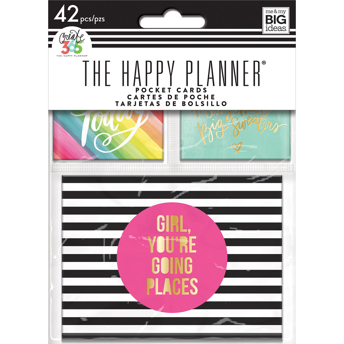 Happy Planner Mini Planner Pocket Cards 42/Pkg - 2"x2" & 3"x4"