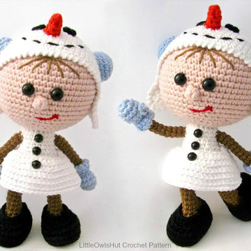 Girl doll in a Snowman outfit