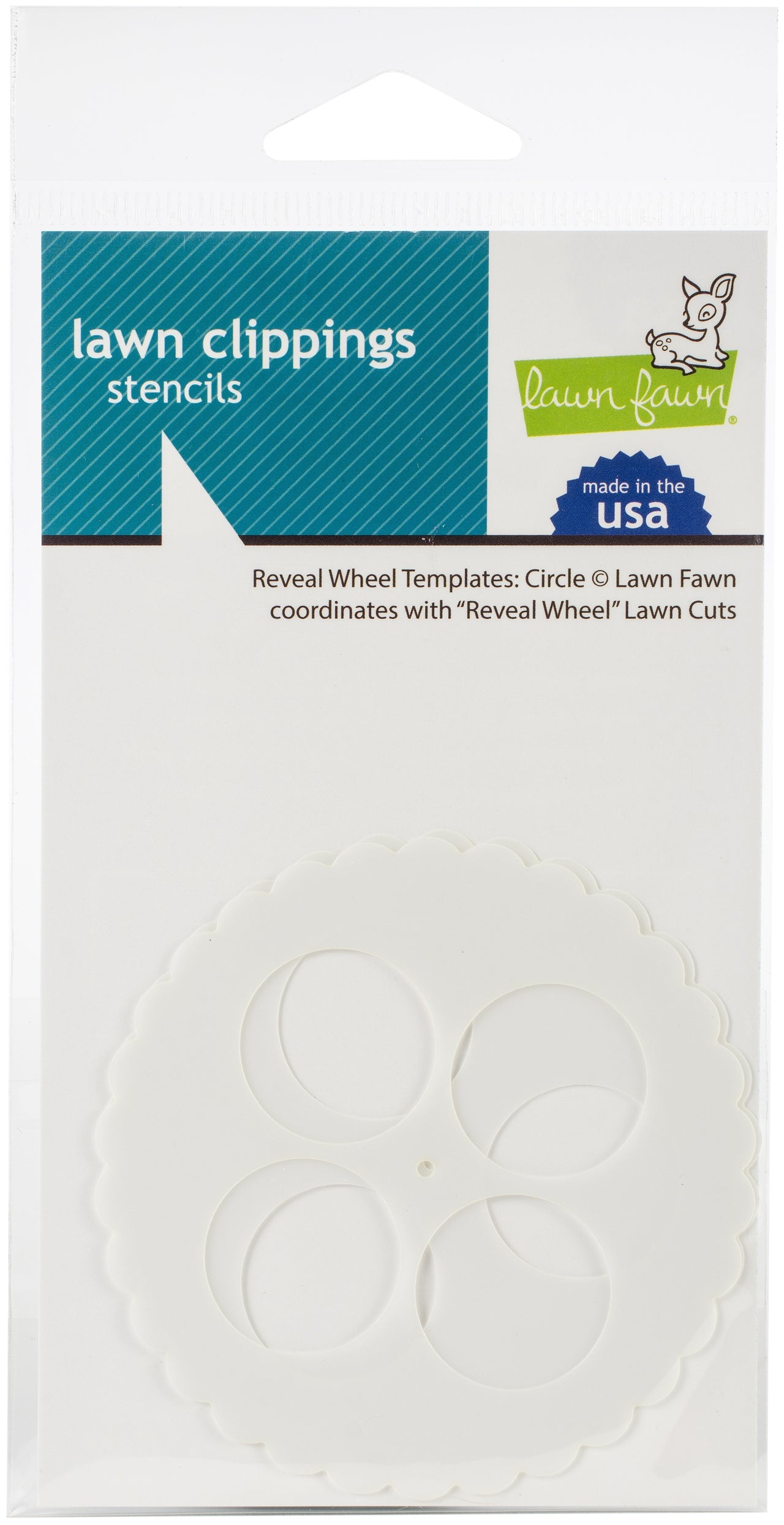 Lawn Fawn Lawn Clippings Stencils - Reveal Wheel: Circle