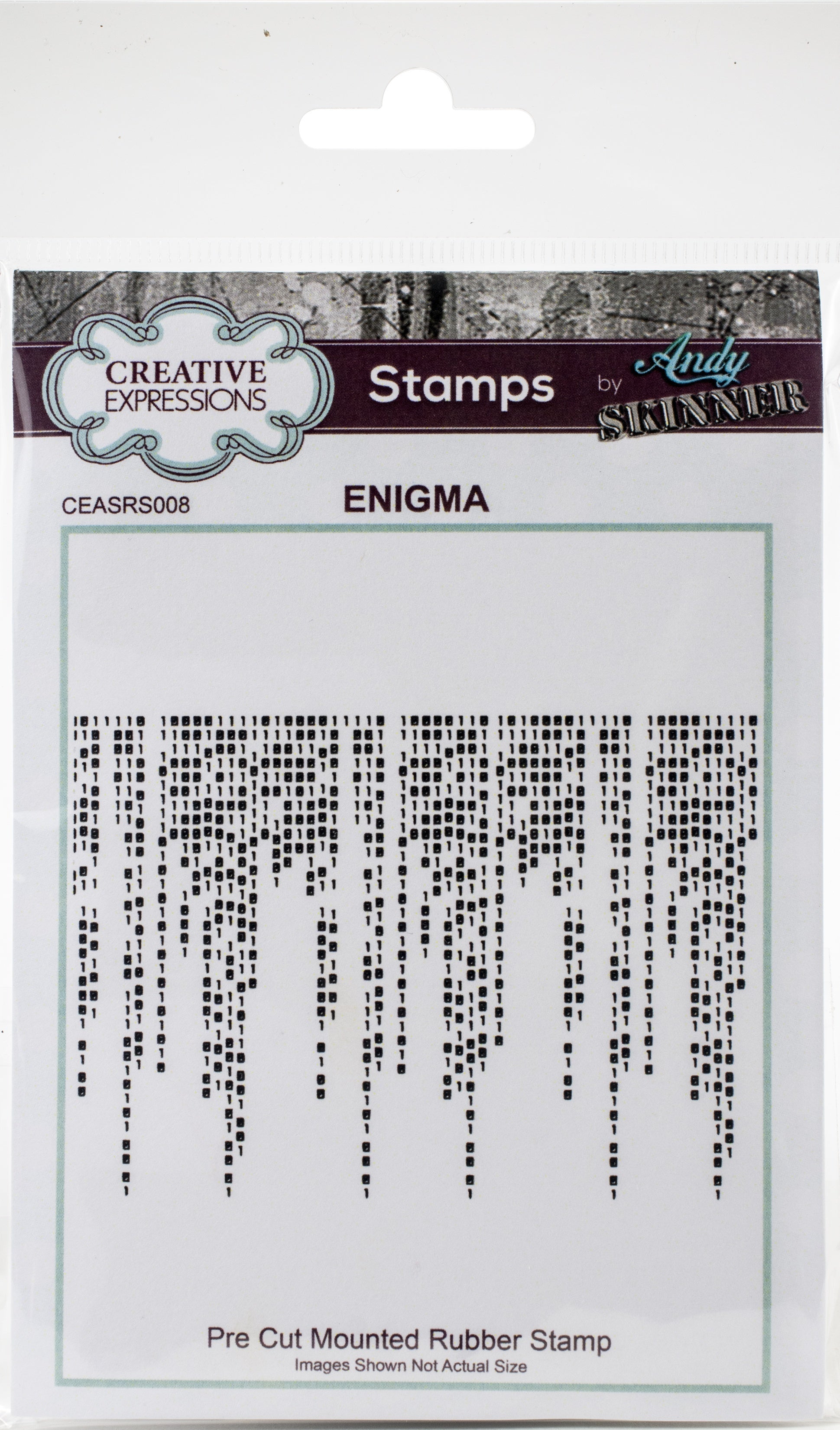 Creative Expressions Rubber Stamp By Andy Skinner - Enigma