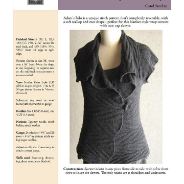 Adam's Ribs Cap-Sleeve Wrap