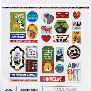 Photoplay Paper A Walk On The Wild Side Ephemera Cardstock Die-Cuts - 626117