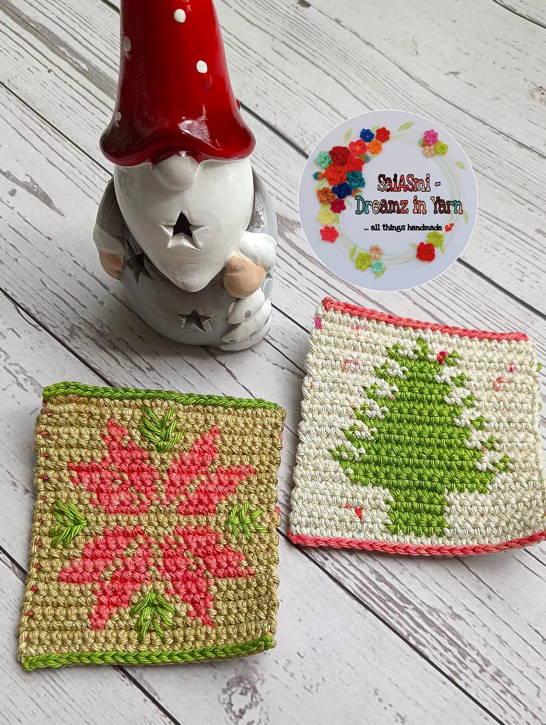 Pretty Christmas Coasters