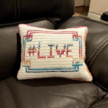 #Live Mosaic Pillow