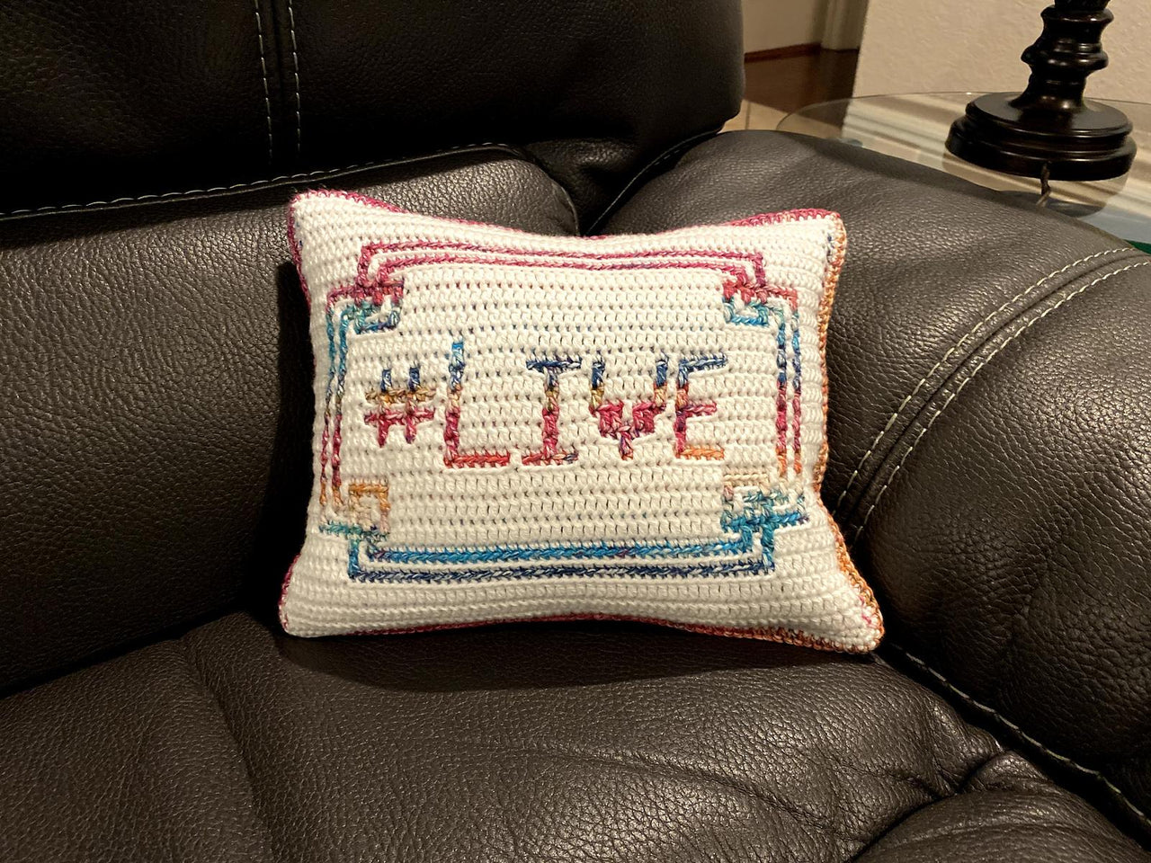 #Live Mosaic Pillow