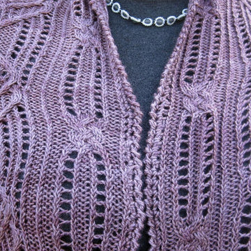 Hido Cable Lace Shawl