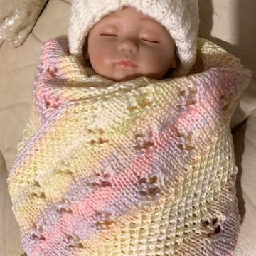 LULLABY in DK baby blanket