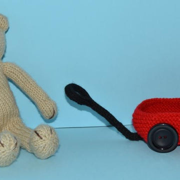 Tessa Teddy With Little Red Wagon