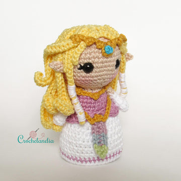 Zelda and Link amigurumi dolls - crochet patterns by Crochelandia