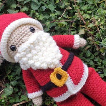 Christmas crochet dolls angel elf rudolph santa claus