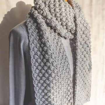 Trinity Stitch Scarf in Stylecraft Special Chunky Acrylic Yarn