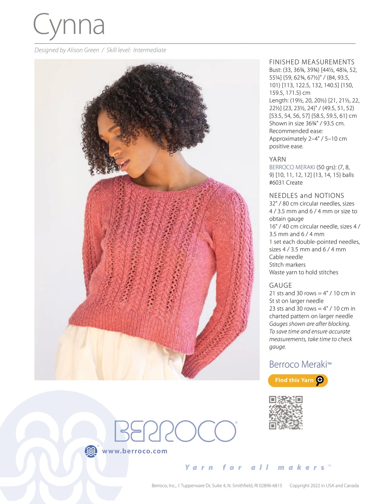 Berroco Cynna PDF