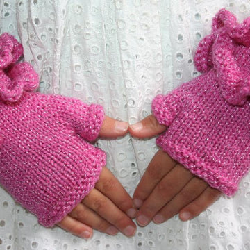 All Frills Fingerless Mitts