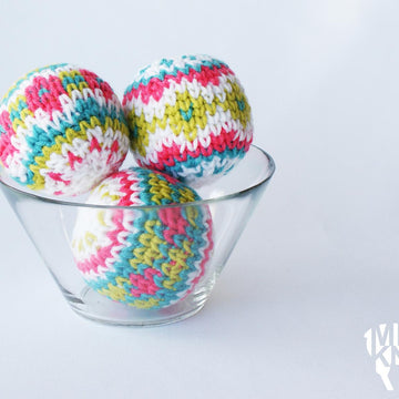 Fair Isle Christmas Baubles with Tassels (2015035)