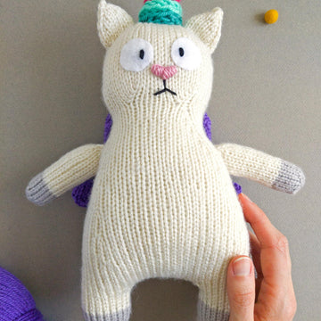 Meowicorn the Unicorn Cat - Toy Knitting Pattern