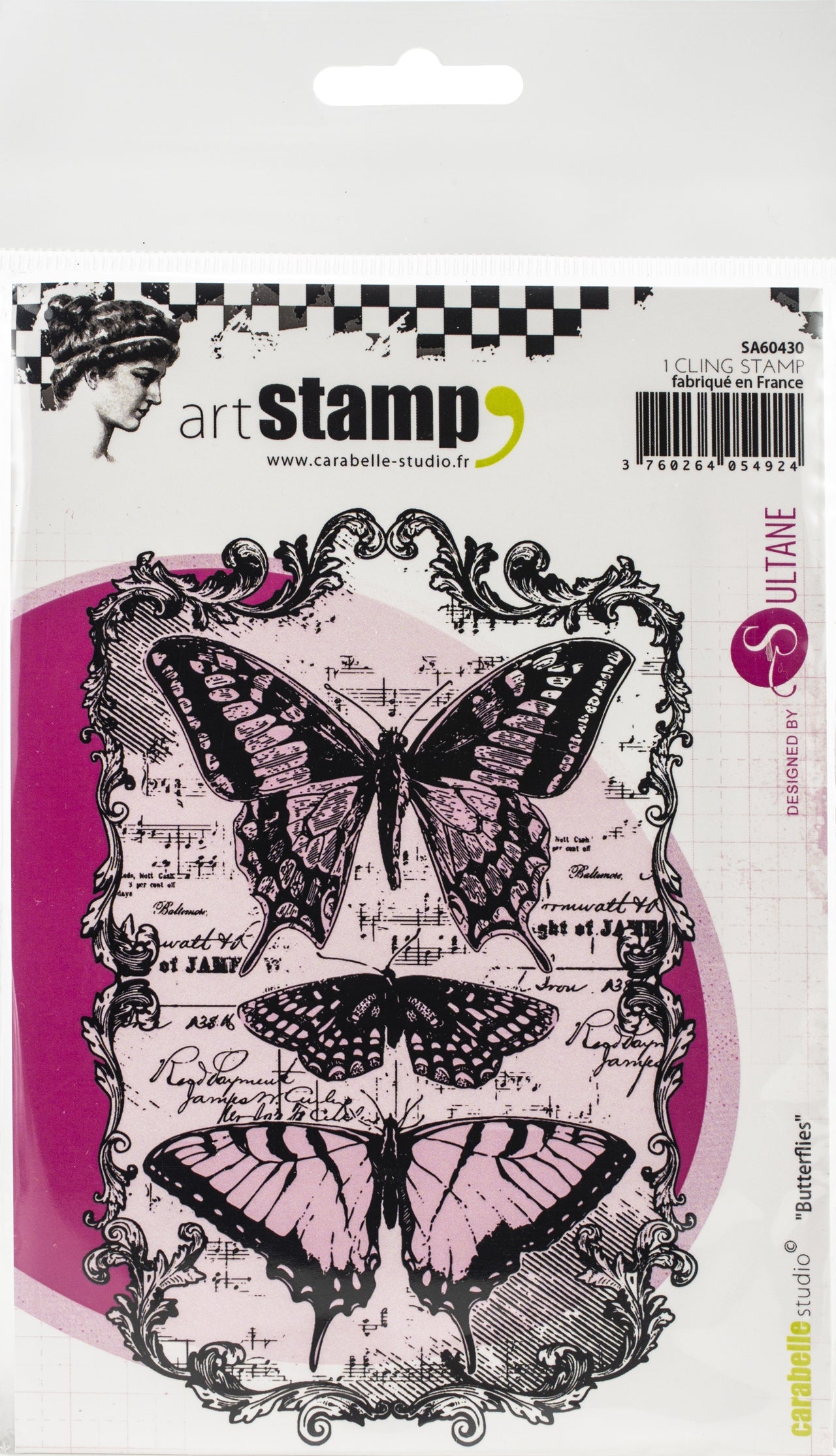 Carabelle Studio Cling Stamp A6 By Sultane - Butterflies
