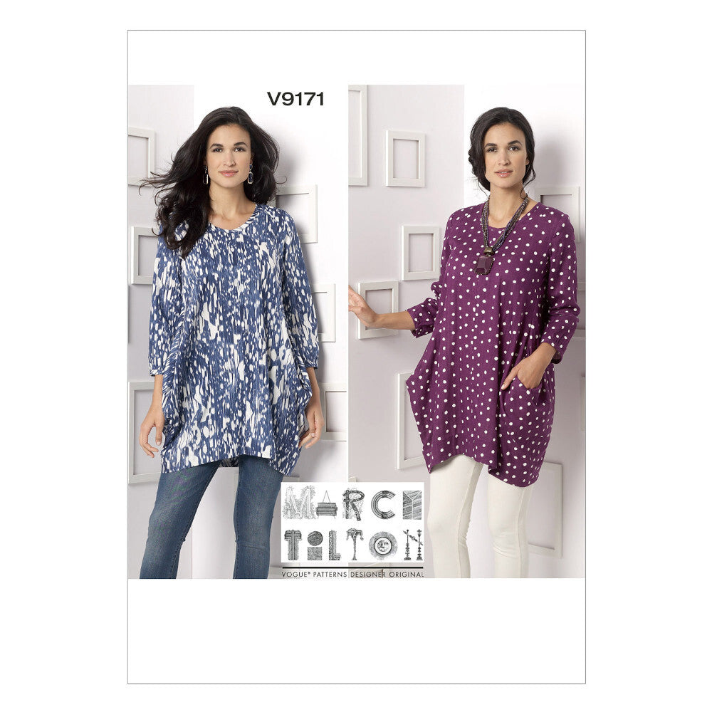 Vogue Misses' Side-Drape Tunic V9171 - Sewing Pattern