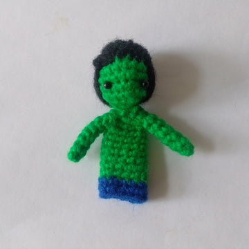Super Hero Green Man Finger Puppets