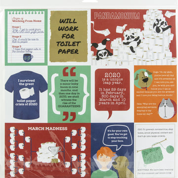 Photoplay Paper PhotoPlay Collection Pack 12"X12" - Living The Quarantine Life, 4 Des/2 Ea