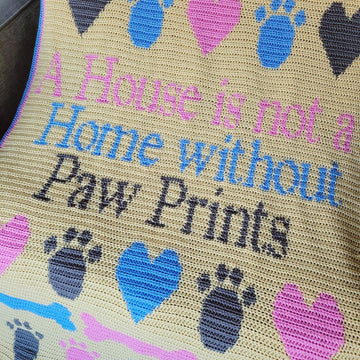 Paw Prints Dog Blanket