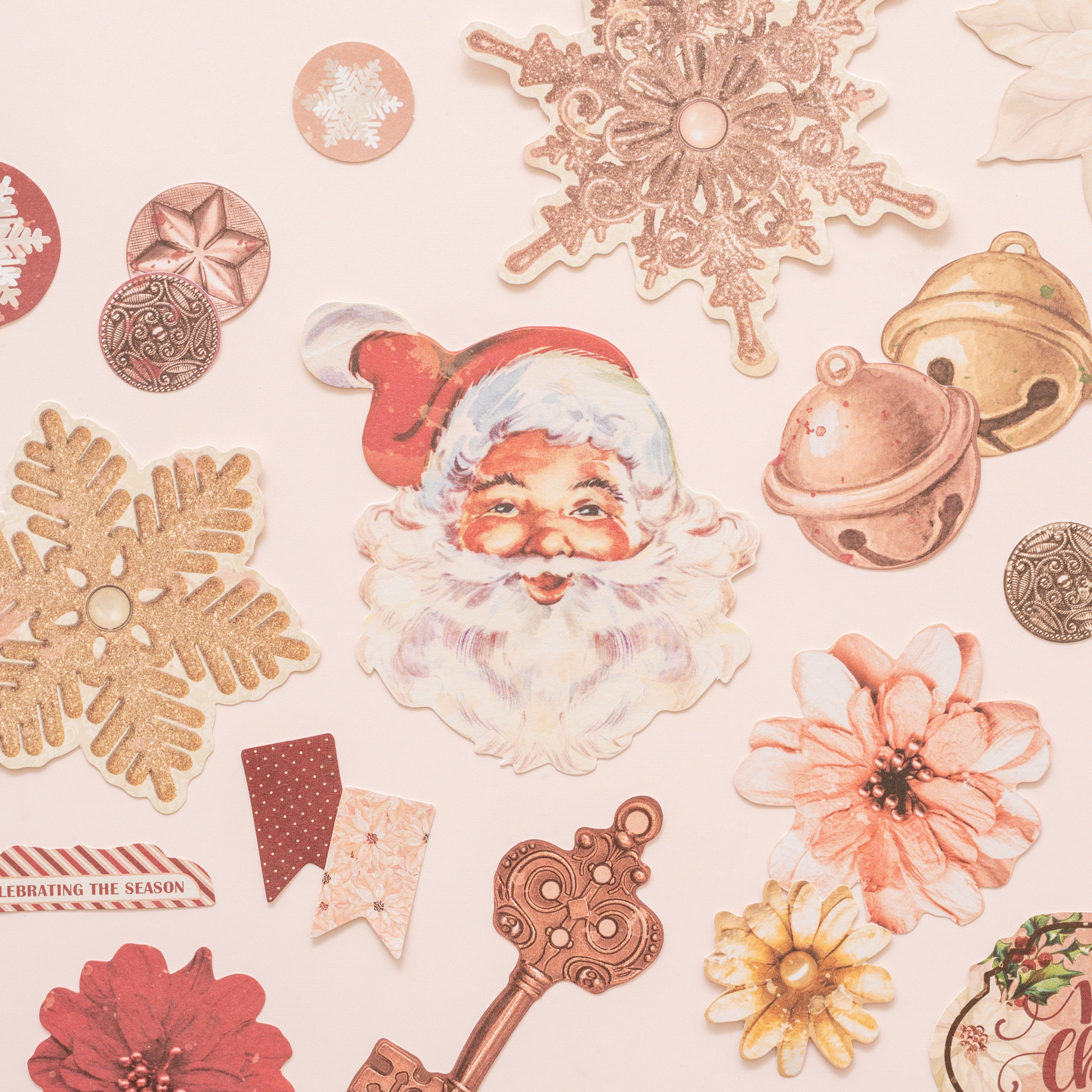 American Crafts Christmas Treasures Noteworthy Die-Cuts 55/Pkg - 593834