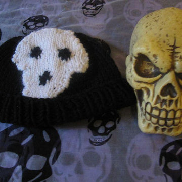 Baby Skull Halloween Beanie
