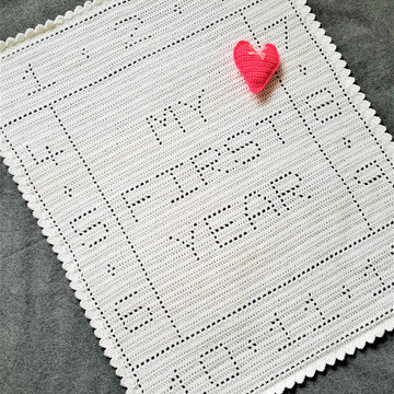 My First Year Filet Blanket