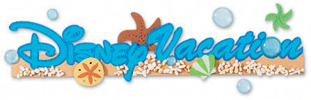 Sticko Disney Title Dimensional Stickers - Disney Vacation