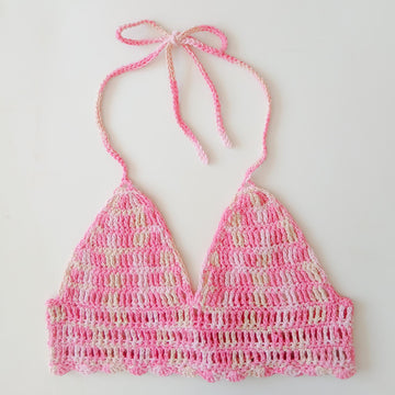 Strawberry Ombre Bikini Top