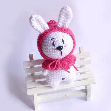 Little Hoodie Rabbit Crochet Pattern, White Rabbit with Hood,Crochet