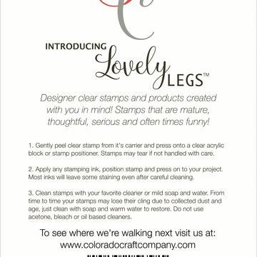 Colorado Craft Company Clear Stamps 4"X6" - Girls Night In-Lovely Legs