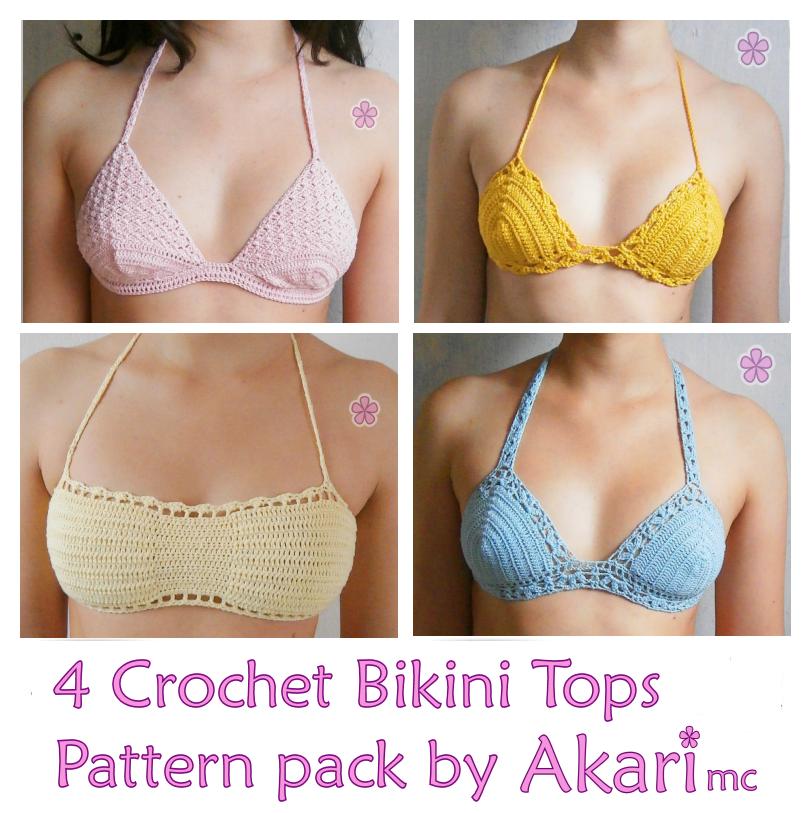 Four Sexy Crochet Bikini Tops _ PBK3