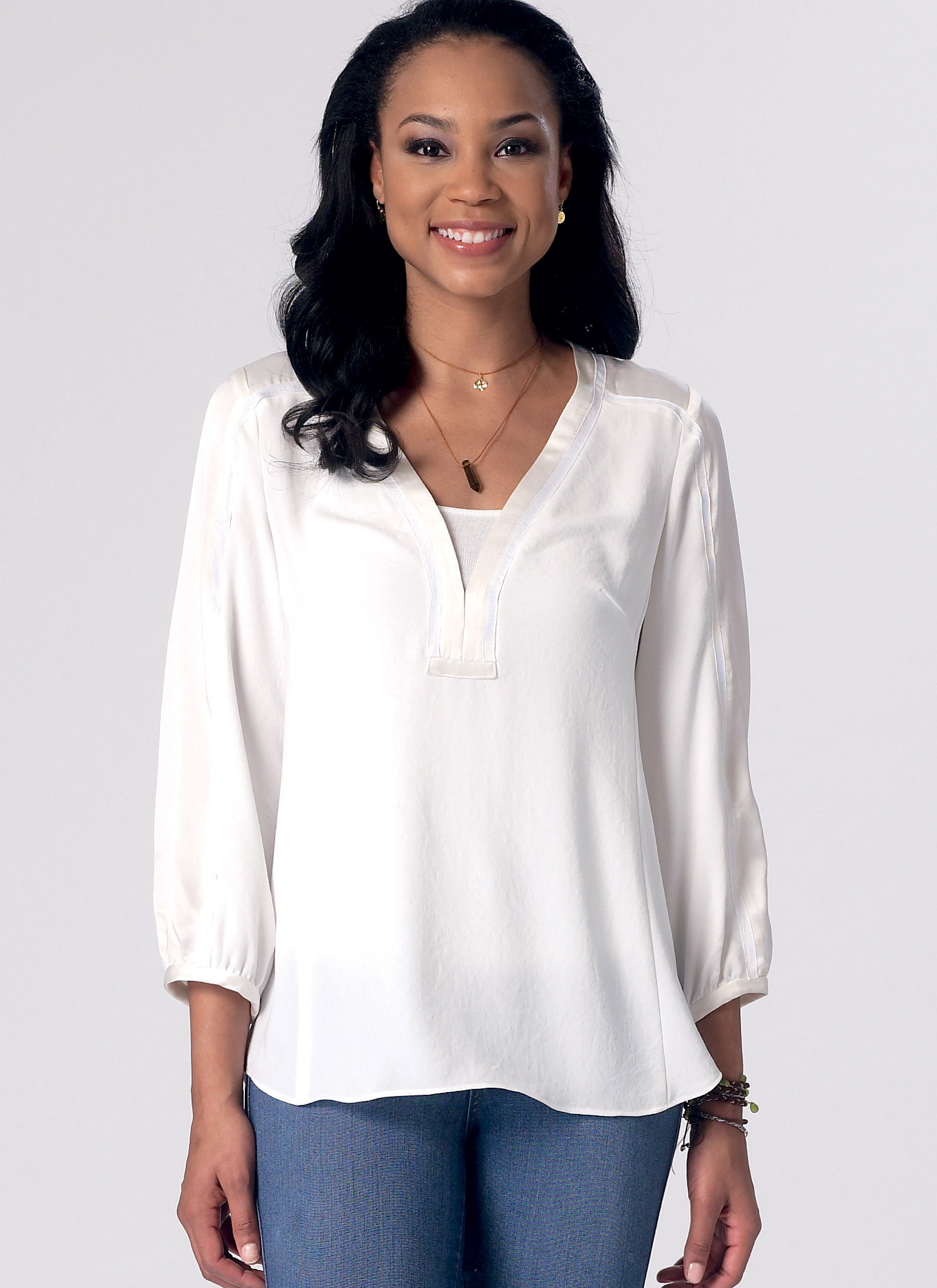 McCall's Misses' Banded Tops with Yoke M7357 - Sewing Pattern