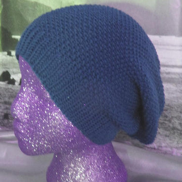 Moss Stitch (Seed Stitch) Slouch Hat