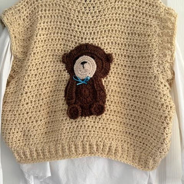 Teddy Bear Crochet Tank Top