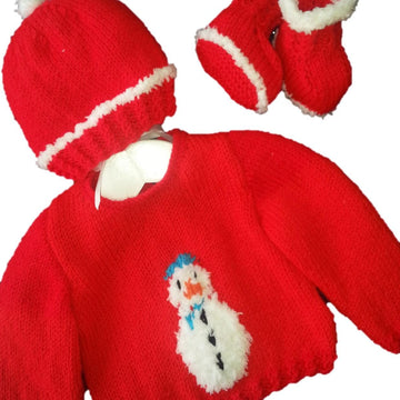 Baby Christmas Snowman Outfit