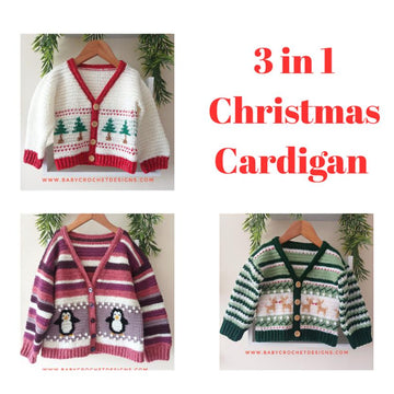 3 in 1 Christmas Cardigan