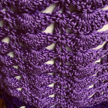 Purple Peacock Shawl