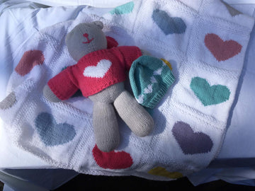 Little Cutie Baby's First Teddy, Hat and Blanket