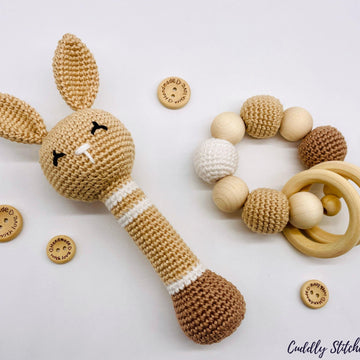 Crochet bunny rattle
