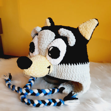 Crochet Bluey Dog Kids Hat Pattern