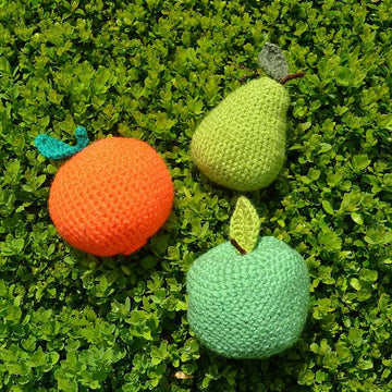 Fruit Crochet Pattern, Fruit Amigurumi: Apple Crochet Pattern, Pear Crochet Pattern, Orange Crochet Pattern