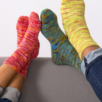 Atlas Socks in Berroco Vintage Handpaint - Downloadable PDF